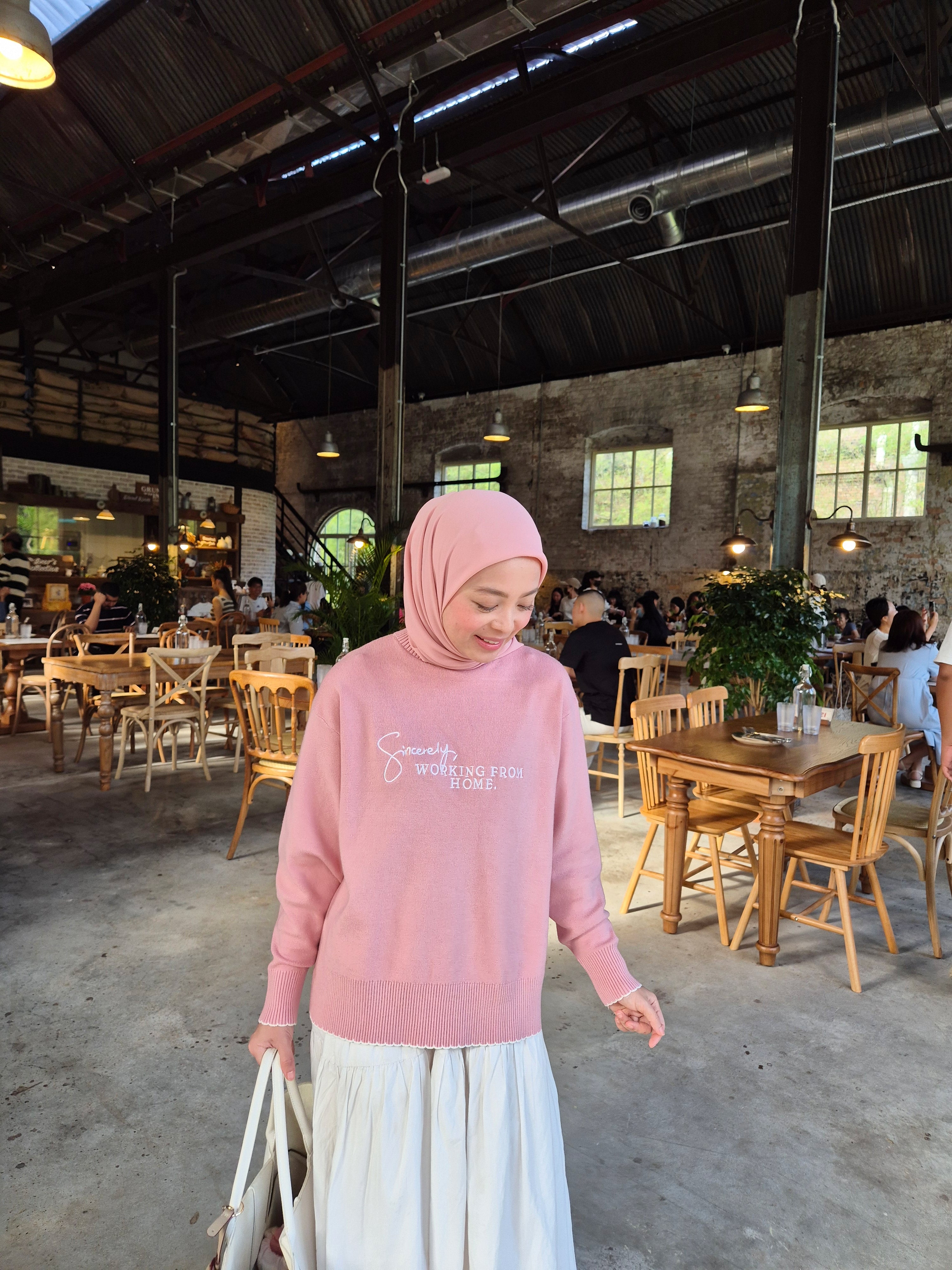 Sincerely, Working From Home in Pink