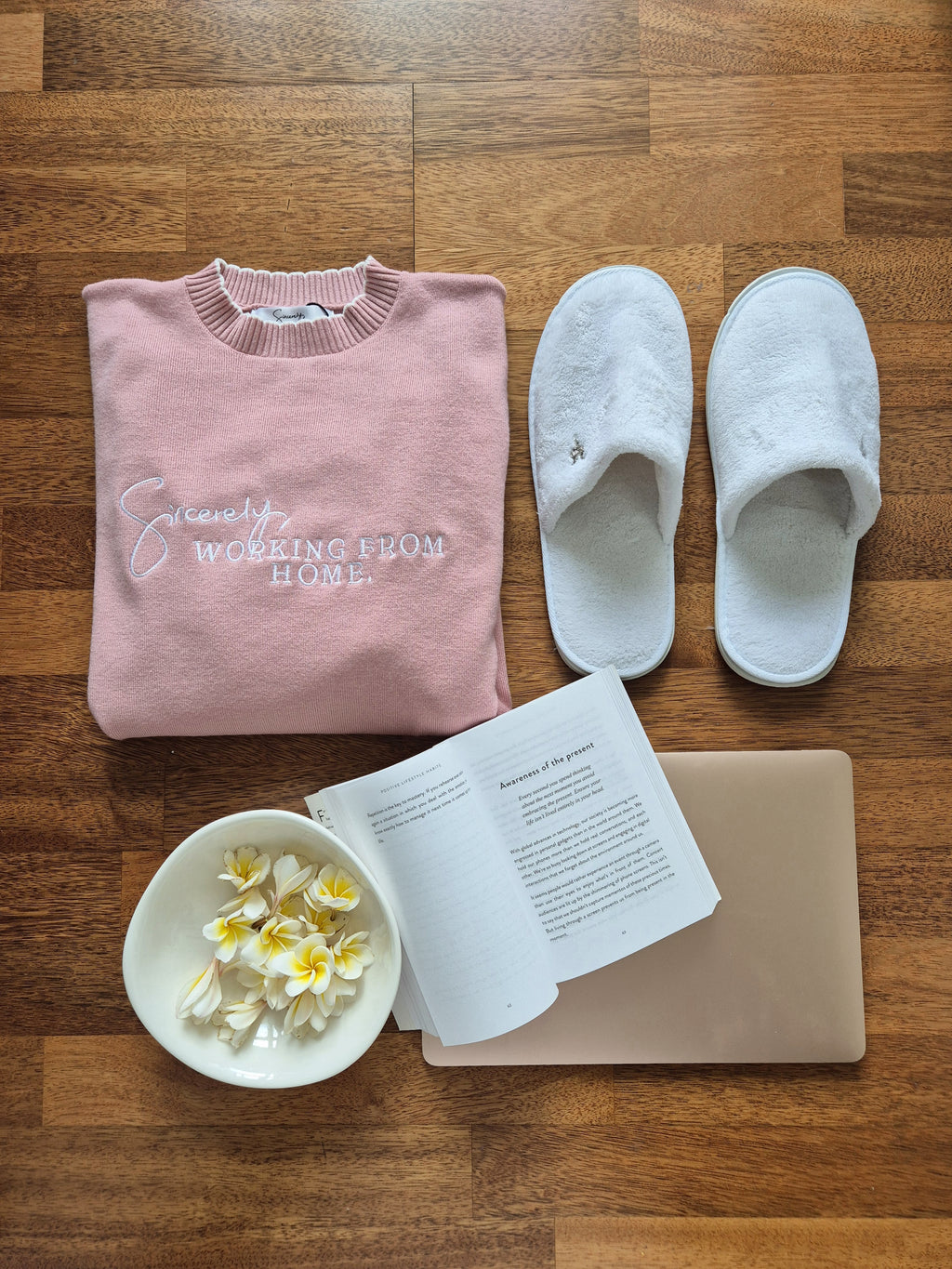 Sincerely, Working From Home in Pink